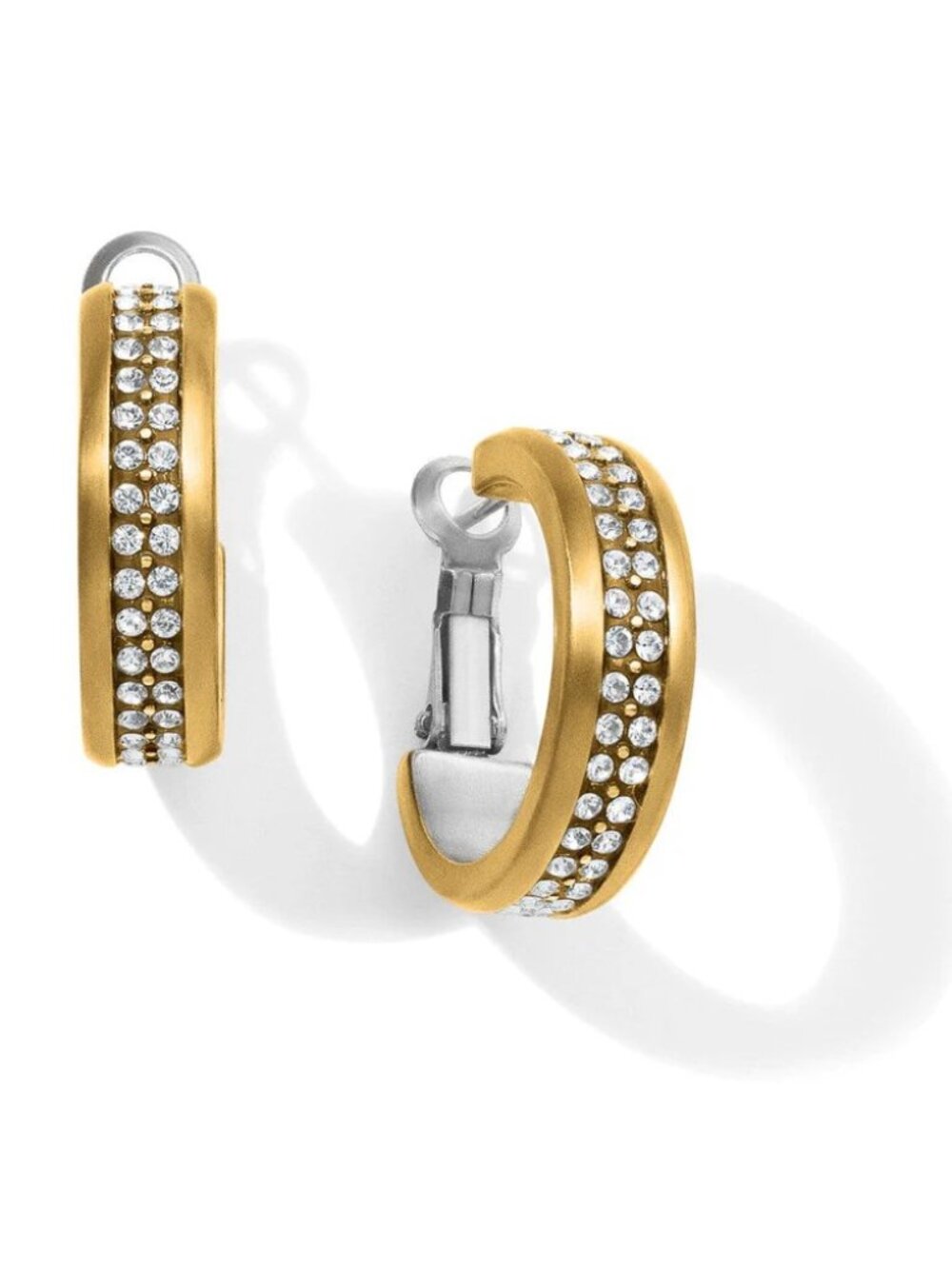 New Brighton Women's Meridian Two Tone Hoop Lever Back Earrings JA6152